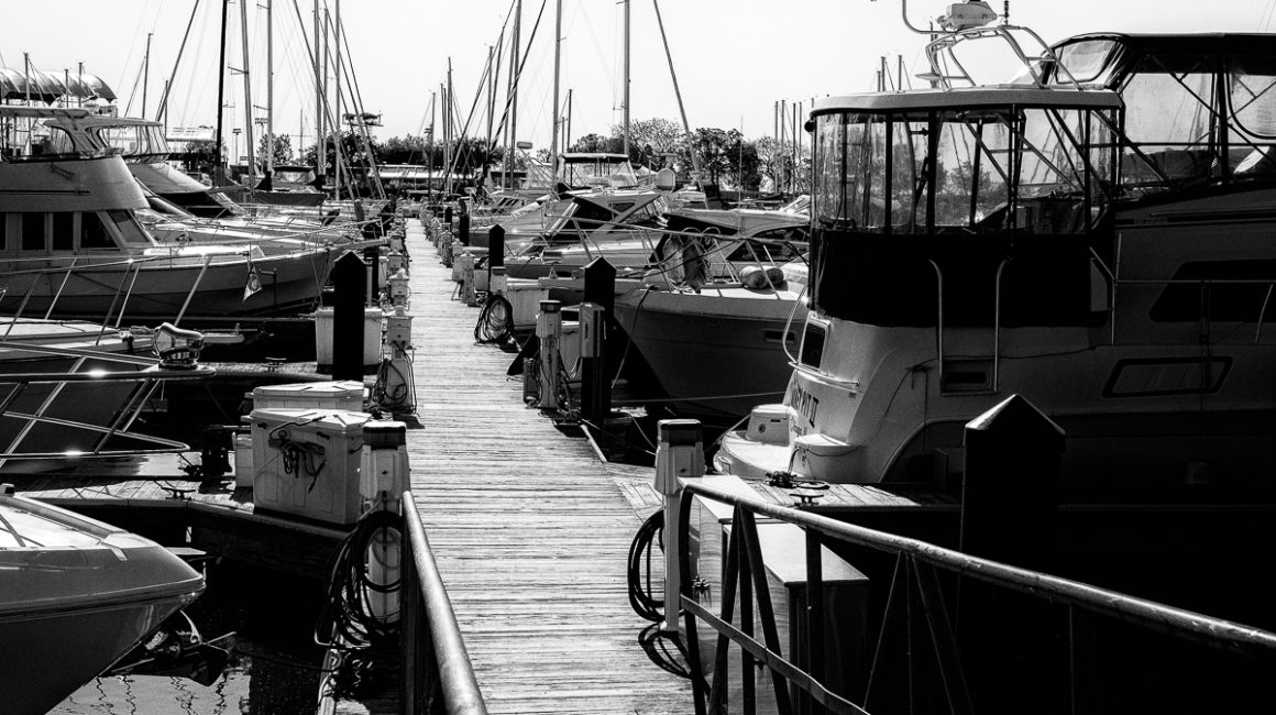 a boat parking lot